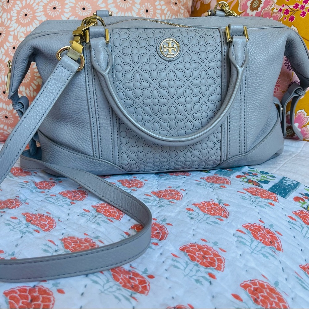Tory Burch Mercury Bryant leather mini satchel